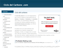 Tablet Screenshot of ciclodelcarbono.com